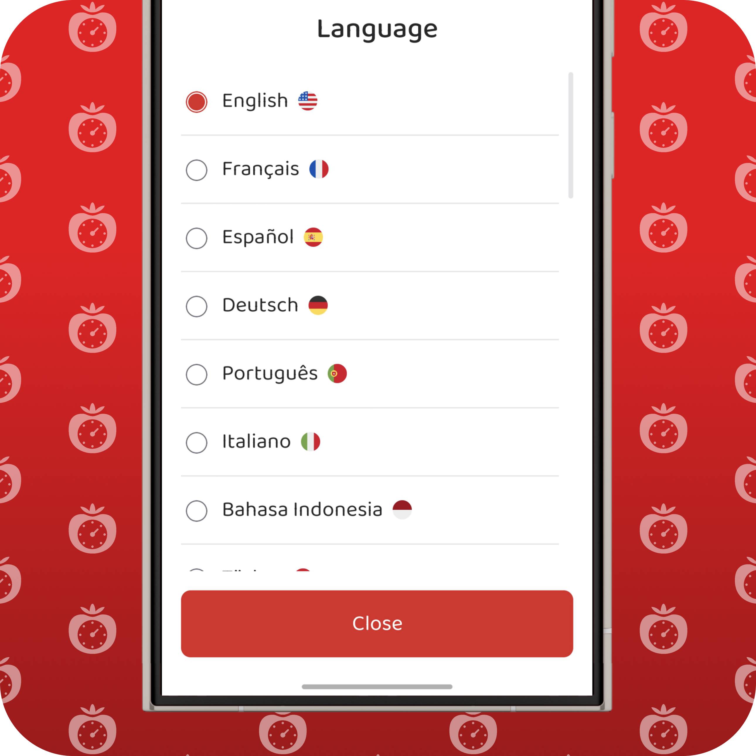 Card displaying the feature : Lots of Languages